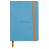 Image de RHODIA 117307C - Carnet Souple Turquoise - A6 10,5 x 14,8 cm - Ligné - 144 pages - Papier Clairefontaine Ivoire 90 g/m² - Marque-Page, Fermeture Élastique - Couverture Simili Cuir