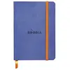 Image de RHODIA 117308C - Carnet Souple Saphir - A6 10,5 x 14,8 cm - Ligné - 144 pages - Papier Clairefontaine Ivoire 90 g/m² - Marque-Page, Fermeture Élastique - Couverture Simili Cuir