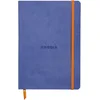 Image de RHODIA 117408C - Carnet Souple Saphir - A5 14,8 x 21 cm - Ligné - 160 pages - Papier Clairefontaine Ivoire 90 g/m² - Marque-Page, Fermeture Élastique - Couverture Simili Cuir - Collection Rhodiarama