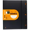 Image de RHODIA 132151C - Cahier d’Organisation Rechargeable Exabook Noir A4+ - Grands Carreaux Seyès - 160 pages Détachables Perf. 4 trous - Papier Clairefontaine 80 g/m² - Couverture Polypro recyclée