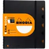 Image de RHODIA 132572C - Cahier d’Organisation Rechargeable Exabook Noir A5+ - Petits Carreaux - 160 pages Détachables Perf. 6 Trous - Papier Clairefontaine 80 g/m² - Couverture Polypro recyclée