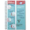 Image de Clairefontaine 141820C Un Carnet de Vocabulaire Koverbook Incolore - 11x17 cm - 100 Pages Lignées avec Marge + 2 Rabats et 4 Languettes Amovibles - Papier Blanc 90 g - Couverture Polypro