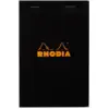 Image de CLAIREFONTAINE Bloc agrafé Rhodia BLACK N°14 11x17 cm 80 feuillets petits carreaux 5x5 80 g
