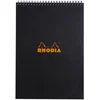 Image de RHODIA 185009C Bloc-Notes à Spirale Noir A4 21 x 29,7 cm petits carreaux