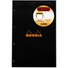 Image de Rhodia Bloc A4+ à Spirale Lot de 3 160 Pages Quadrillage 5x5 Assorti Orange et Noir