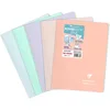 Image de Clairefontaine 376781C Un Cahier à Spirale Koverbook Blush - A4 21x29,7 cm - 160 Pages Lignées - Papier Blanc 90 g - Couverture Enveloppante Polypro Opaque - Couleur Aléatoire