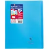 Image de CLAIREFONTAINE Koverbook piqué polypro transparent Bleu 24x32cm 96p séyès