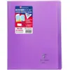 Image de CLAIREFONTAINE Koverbook piqué polypro transparent Violet 24x32cm 96p séyès