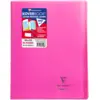 Image de CLAIREFONTAINE Koverbook piqué polypro transparent Rose 24x32cm 96p séyès
