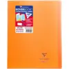 Image de CLAIREFONTAINE Koverbook Cahier protège-cahier piqué polypro orange, 96 pages - 24 x 32 cm