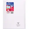 Image de CLAIREFONTAINE Koverbook Cahier protège-cahier piqué en polypropylène transparent, 96 pages Séyès - 24 x 32 cm