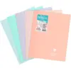 Image de CLAIREFONTAINE Koverbook BLUSH piqué PP bicolore opaque 24x32cm 96p séyès coloris assortis