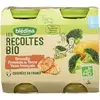 Image de Blédina, Les Récoltes Bio, Petits pots pour bébé bio, Dès 6 Mois, Brocolis, Pommes de Terre, Veau, 12x200g