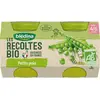 Image de Blédina - Les Récoltes Bio - 24 petits pots pour bébé - Petits Pois dès 4/6 mois (Pack de 12x2 pots)