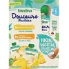 Image de Blédina Gourdes Douceurs Fruitées 100% Végétal / Pommes Bananes / Pommes Bananes Ananas / 4X(4X90GR)