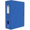 Image de Oxford Boîte Grande Capacité Memphis 24x32cm Dos 100mm avec Bouton Pression Couverture Polypro Bleu
