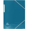 Image de OXFORD Oceanis Pochette Plastique 3 Rabats A4 avec Elastique Couverture Polypro Recyclé Opaque Couleur Aléatoire