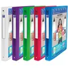 Image de OXFORD 1 Seul Classeur Polyvision A4 Dos 30mm 4 Anneaux Ronds Couverture Polypro Translucide Couleurs Aléatoires
