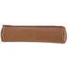Image de ELBA Trousse Fourre tout Rond Cuir Teinté 21 cm D 6 cm Caramel