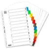Image de Elba Strongline Intercalaire mensuel A4 en carte 170 g Couleurs assorties