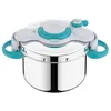 Image de SEB ClipsoMinut' Easy+ 6L, Ouverture facile à une main, Gain de place, Cocotte-minute® induction, Fabriqué en France, Autocuiseur Inox, Bleu P4900716