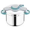 Image de SEB ClipsoMinut' Easy+ 9L, Ouverture facile à une main, Gain de place, Cocotte-minute® Induction, Fabriqué en France, Autocuiseur Inox, Bleu P4904916