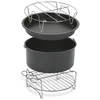 Image de Tefal Kit de 4 Accessoires pour Easy Fry XL : Moule à Gâteau, Plat à Pizza, Support à Brochettes et Support Métallique   Revêtement Antiadhésif   Compatible EY20 / EY40   XA112010