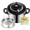 Image de SEB Clipso+ CHEF 6L, Cocotte-minute, 4-6 personnes, Induction, 4programmes de cuisson, Cuisson rapide, Ouverture et fermeture du couvercle d'une seule main, P4550700