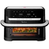 Image de Moulinex Easy Fry Dual Flex, air fryer, Grand tiroir de 9L, Double zone, Séparateur amovible, jusqu'à 8personnes, 7programmes intuitifs, EZ9228F0, noire, Noir