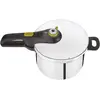 Image de Tefal Secure 5 Neo Autocuiseur de 6 l en acier inoxydable avec 5 systèmes de sécurité et système d'ouverture et fermeture faciles Pour tous feux y compris induction