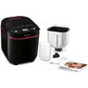 Image de Moulinex Pain Plaisir Machine à pain, 1 Kg, 720W, 17 programmes, Programme sans gluten, Pain maison, Pizza, Départ différé 15 heures, 3 niveaux de dorage, OW220830 Noir