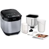 Image de Moulinex Pain et Delices Machine à pain 1Kg 720W 20 programmes automatiques Programme sans gluten Programme yaourt Pain maison Pizza Pâte Confiture Porridge Yaourt Fromage frais Noir Inox OW240E30