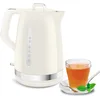 Image de Moulinex Bouilloire électrique, 1,7 L, Design vintage ivoire, Base pivotante à 360°, 2 400 W ébullition rapide, Arrêt automatique, Indicateurs niveau d’eau, Filtre anti-calcaire, Soleil BY320A10