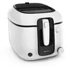Image de Moulinex Friteuse à huile, 2,2 L d’huile, 1,5 kg de frites, Cuve amovible antiadhésive, Thermostat réglable, Ouverture automatique, Filtre anti-odeur, Super Uno AM312010, Blanc