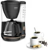 Image de Tefal Cafetière filtre, 10 à 15 tasses, 1,25 L, Porte-filtre amovible, Arrêt automatique, Ouverture automatique du couvercle, Ergonomique, Includeo, Noire, CM533811