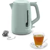 Image de Moulinex Bouilloire électrique, 1.7 L, Ebullition rapide, Arrêt automatique, Indicateur 1 tasse, Filtre anticalcaire, Boule à thé incluse, Morning, Eucalyptus, BY2M1310