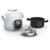Image de Moulinex Cookeo Mini Multicuiseur intelligent haute pression, 3 L, 2 personnes, 150 recettes intégrées, Cuisson sans surveillance, Guide pas à pas, Compact, Application Moulinex CE880410