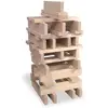 Image de Batibloc Classic 100 Planchettes de Construction en Bois Enfant Dès 2 Ans, Marron