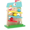 Image de Maison des Boules Illustrée Jouet Premier Âge pour Bébé Dès 12 Mois en Bois