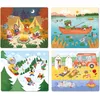 Image de Puzzle Évolutif Thème des Vacances Jeu d'Éveil en Bois Enfant Dès 2 Ans