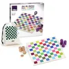 Image de VILAC - Jeu de Dames Multicolore - Jeux de Société - 1 Plateau de Jeu en Bois Multicolore + 40 jetons en Bois - Jeux d'Eveil pour Enfant en Bois - Jouet pour Enfant Dès 3 Ans - 6116