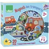 Image de Magnets les Transports 20 Pièces en Bois pour Enfant Dès 2 Ans Jeu Éducatif