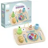 Image de VILAC - Plateau Repas Tableau d'activités et d'éveil - Jouet Premier Age - 1 Plateau Repas Multi-activités en Bois - en Bois - Dès 18 Mois - 8128, Enfant