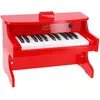 Image de Vilac - Piano Electronique - Instrument de Musique - Jouet Educatif en Bois - Partitions Incluses - 25 Touches - Rouge - pour Enfants à Partir de 3 Ans