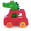 Image de VILAC - Voiture pouet Crocodile - Andy Westface - Jouet Premier Age -   1 Voiture en Bois avec klaxon intégré - Jeux d'Eveil pour Enfant en Bois - Jouet pour Enfant Dès 18 Mois - 7426G