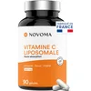 Image de NOVOMA Vitamine C liposomale 1000mg, Assimilation Maximale, 90 gélules végétales, 100% Vitamin Quali®-C, Système Immunitaire & Énergie Naturelle, Cure de 1 mois, Fabriqué en France