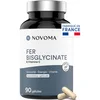 Image de NOVOMA Fer Bisglycinate 14 mg + Vitamine C, Haute Absorption, Immunité & Anti-fatigue, Cure de 3 mois, Complément Alimentaire breveté Ferrochel®, 90 Gélules Vegan, Fabriqué en France