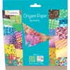 Image de MY MANDARINE 52501MD - Un paquet de 60 feuilles Origami 20x20 cm 70G (30 motifs x 2 feuilles) + une planche de stickers ''Yeux'', À partir de 7 ans - GÉOMETRIC