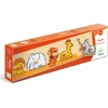 Image de DJECO Sava'n'co Puzzle d'Encastrement en Bois Savane (5 Pièces) - Enfants Dès 12 Mois - Pièces Faciles à Appréhender - Durable et Éducatif - Inclus Boîte de Rangement