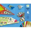 Image de DJECO Kit Origami Avions - Enfants de 7 à 12 Ans - Activité Créative Pliage Papier - Développe la Motricité Fine - 20 Feuilles Décorées, 20 Personnages - Différentes Difficultés, 5 Modèles d'avion